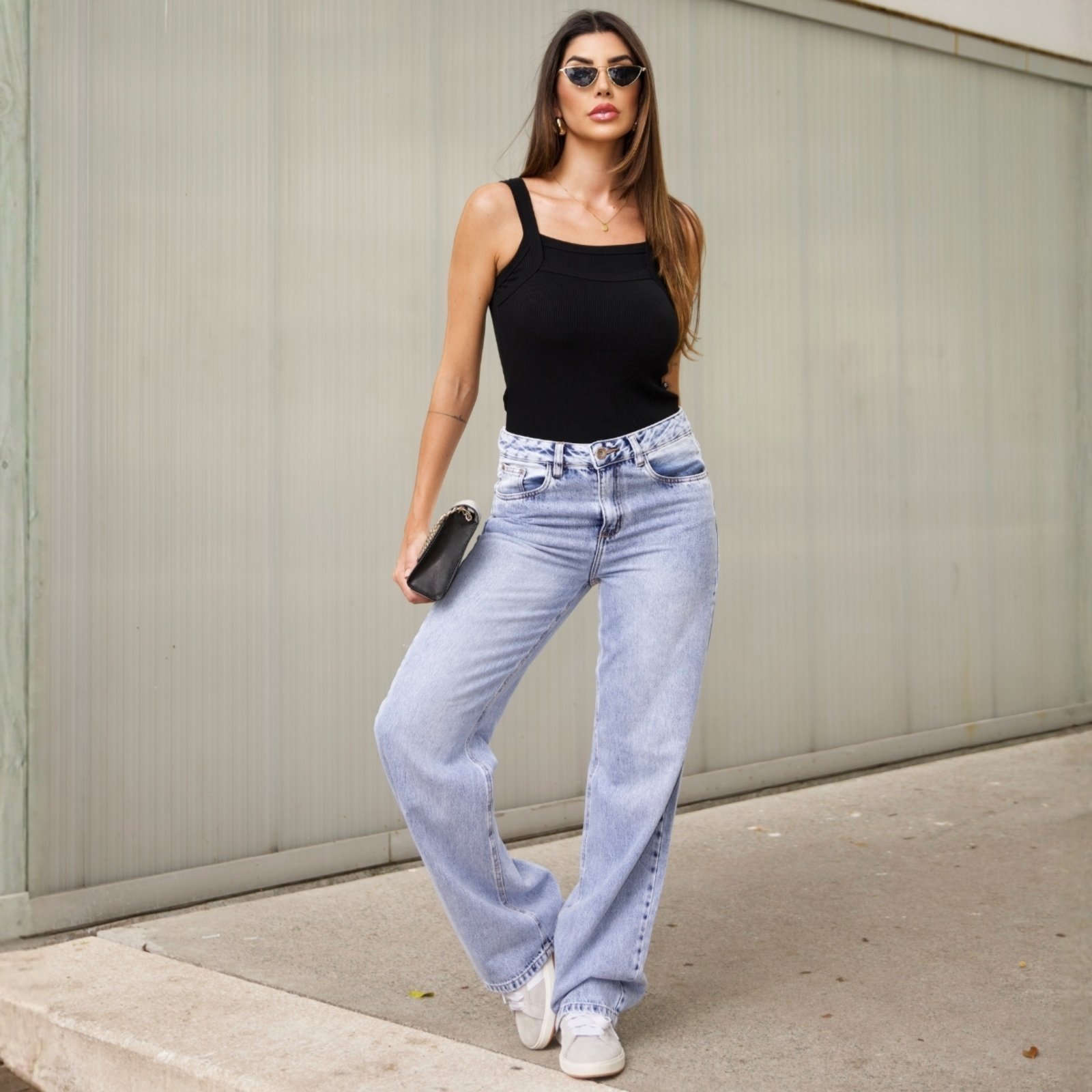 Vista 3 Blusa Regata Feminino Duas Frentes de Alças Revanche Feminino Uruçuca off-white Revanche off-white