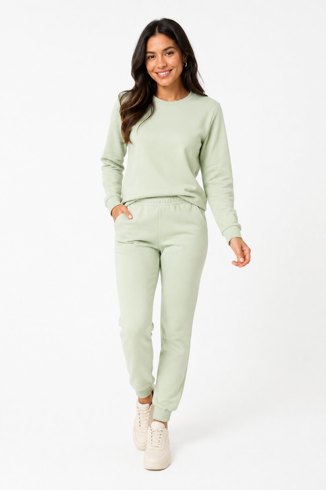 Conjunto Feminino D Bell Outlet Fashion Casual Pistache