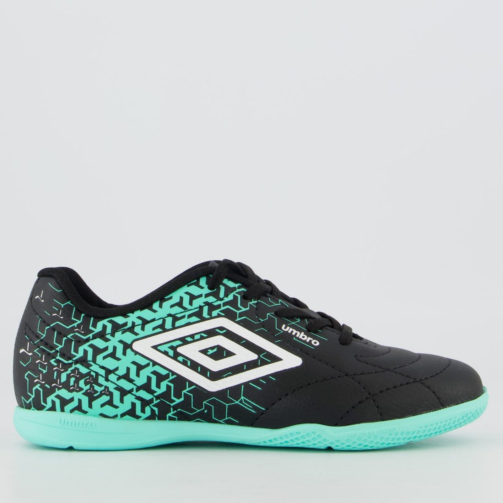 Chuteira Umbro Class Neo Futsal Juvenil Preta e Verde