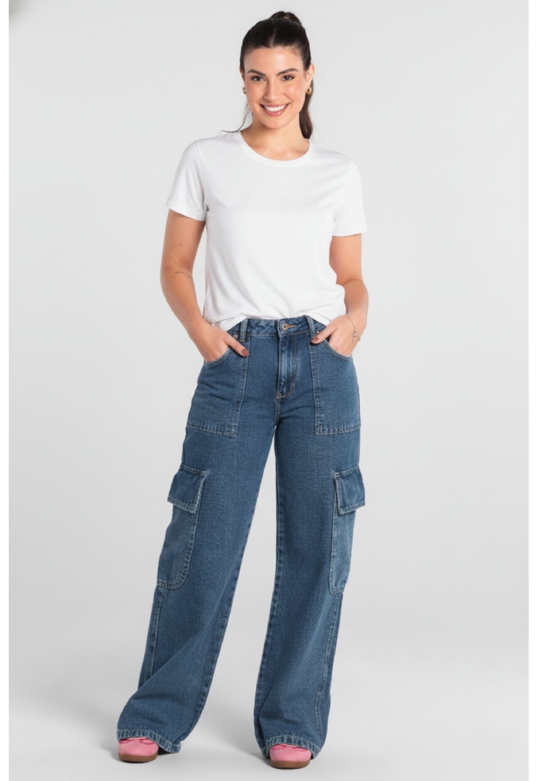 Blusa Feminina em Algodão Just Basic Branco