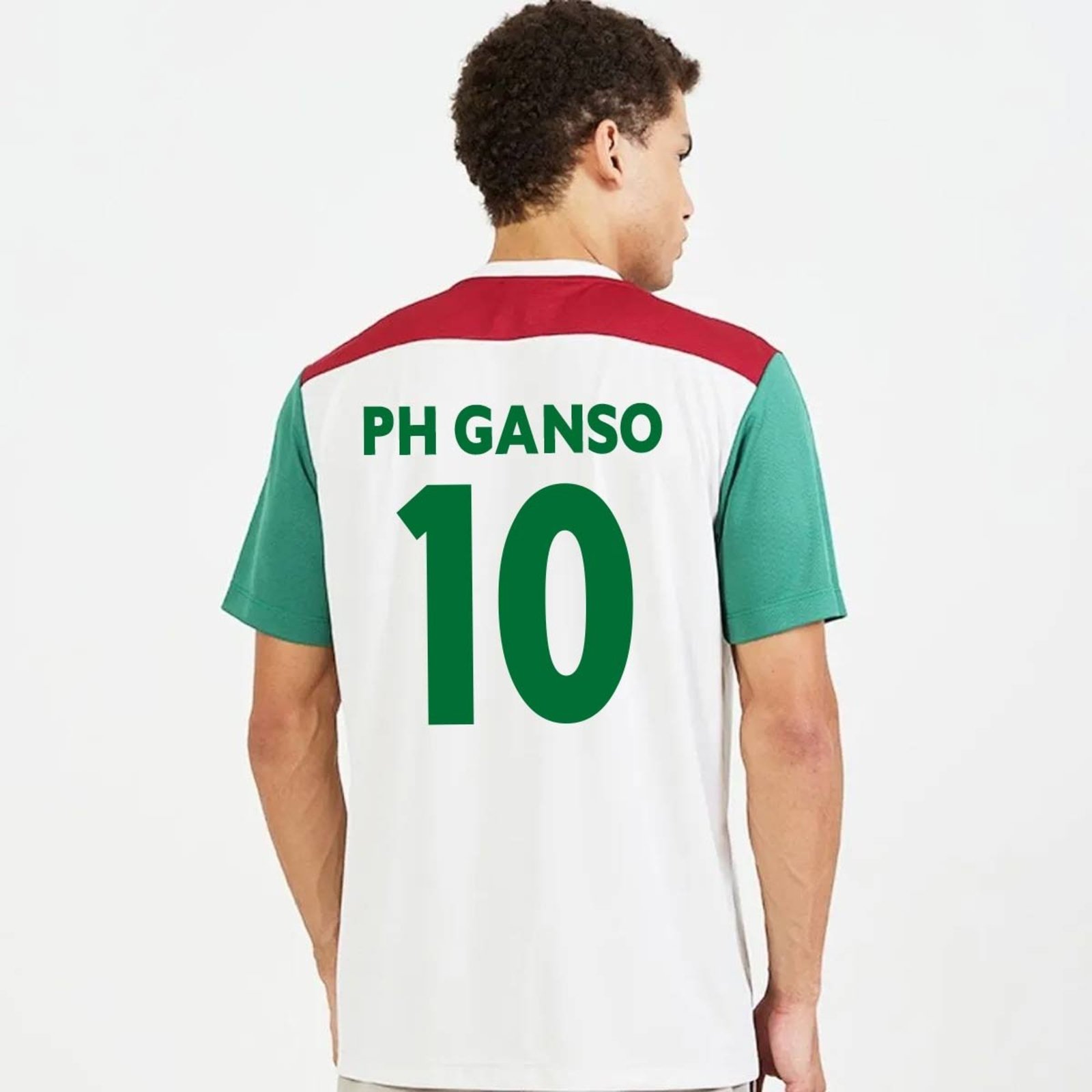 Camisa Fluminense Pulsar Off White e Bordô 10 Ganso
