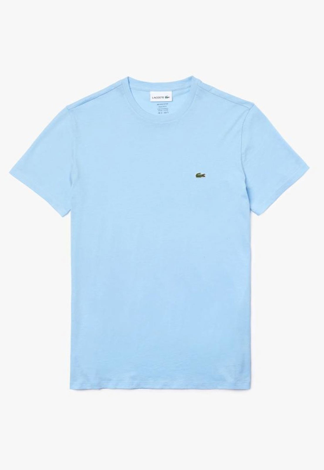 Camiseta Masculina em Jérsei de Algodão Pima com Gola Redonda