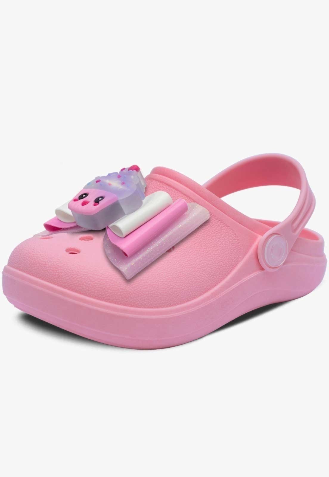 Infantil – Sandália Babuche Feminina Pópidi Menina CupCake Rosa