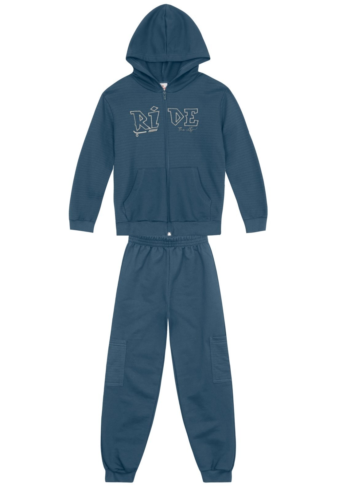 Infantil - Conjunto menino com aplique bordado Brandili