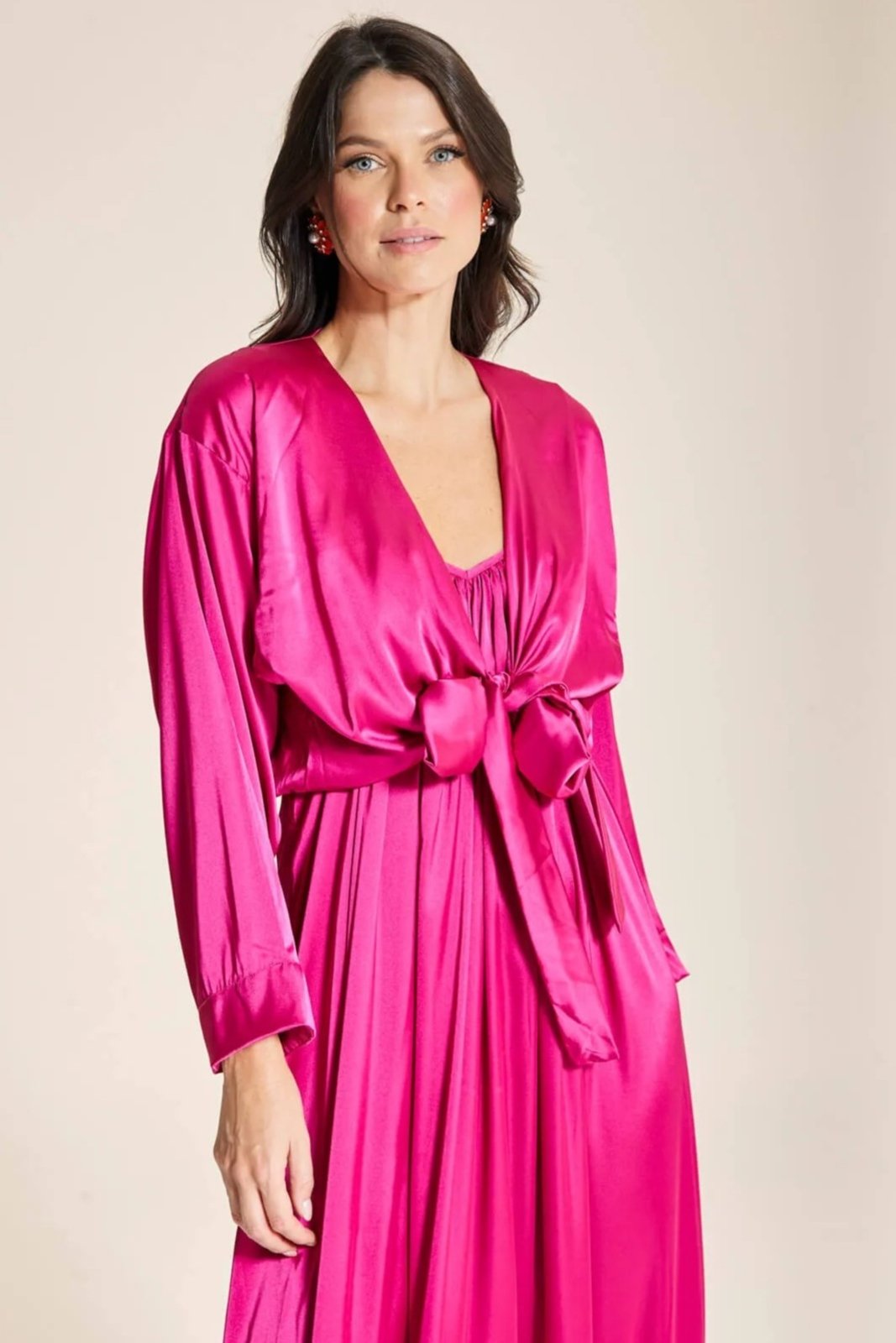 Blusa Laço Glam-Pink Berry