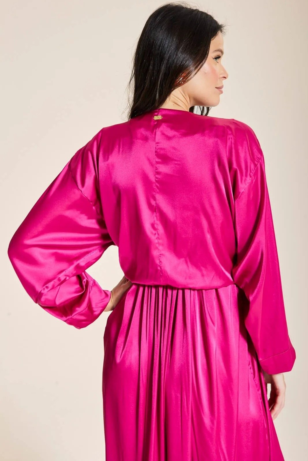 Vista 3 Blusa Laço Glam Berry pink pink