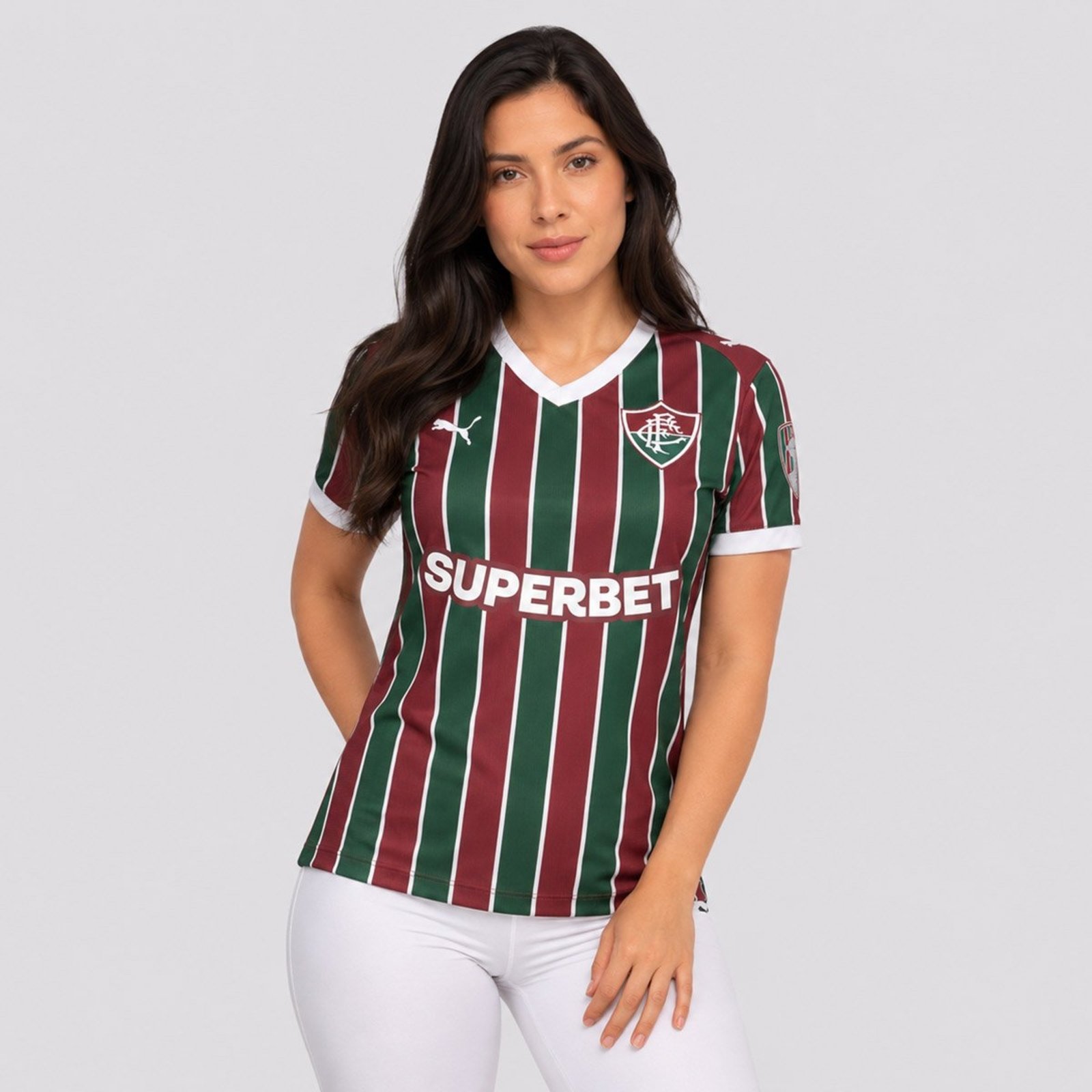 Camisa Puma Fluminense I 2026 Feminina Patch Libertadores