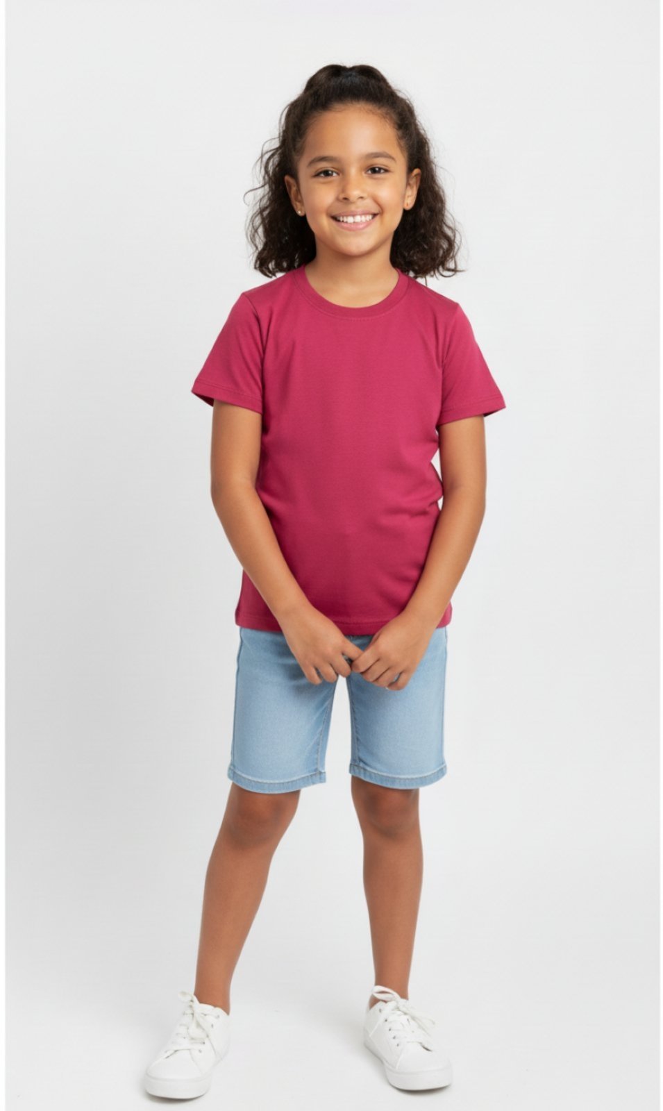 Infantil - Blusa D Bell Outlet Fashion Manga Curta Pink