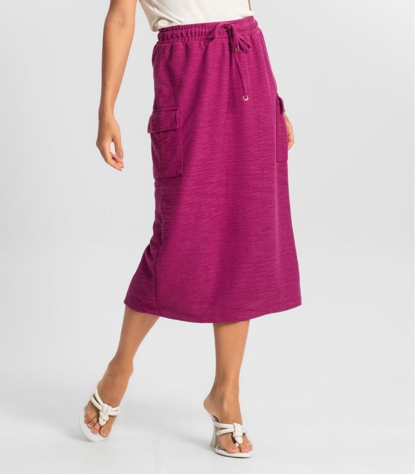 Vista 3 Saia Feminina Midi Endless rosa Endless rosa