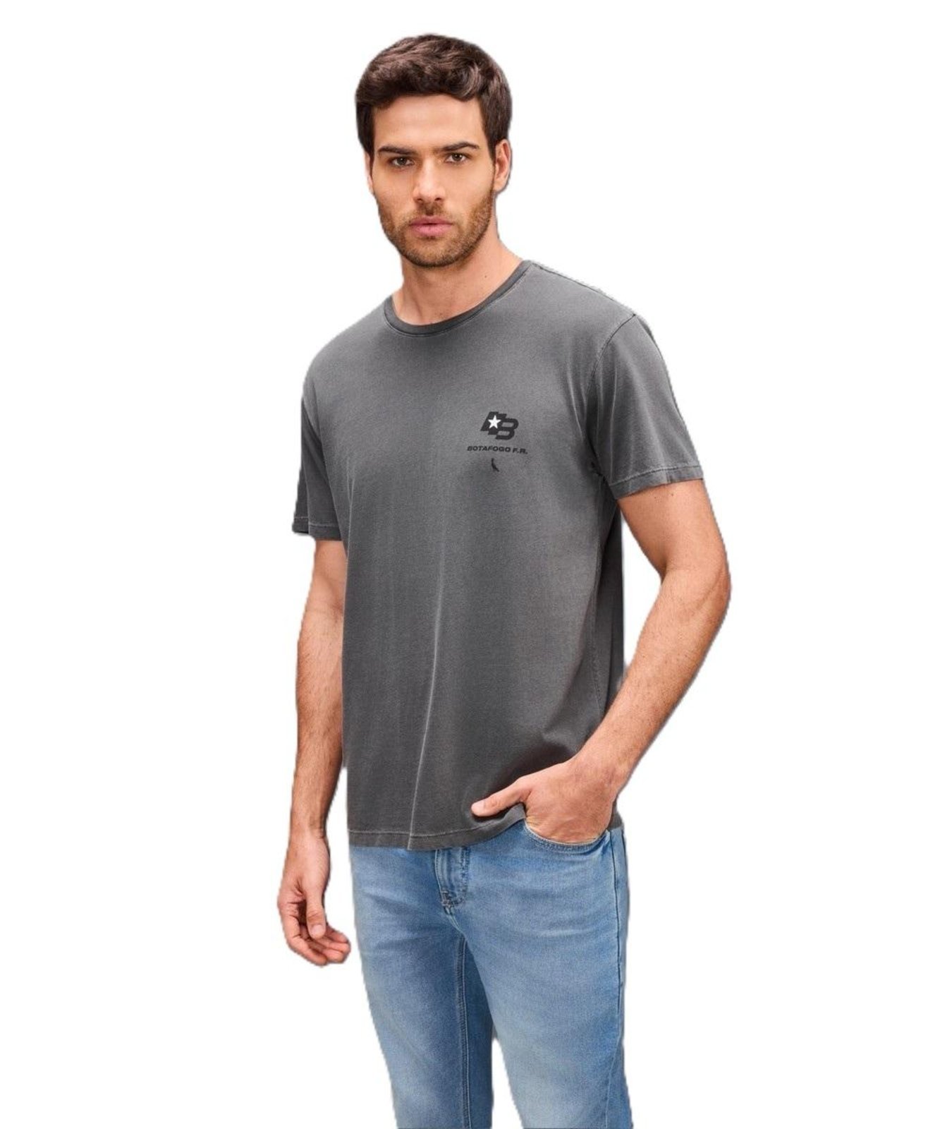 Vista 2 Camiseta Estampada Botafogo Reserva branco Reserva branco