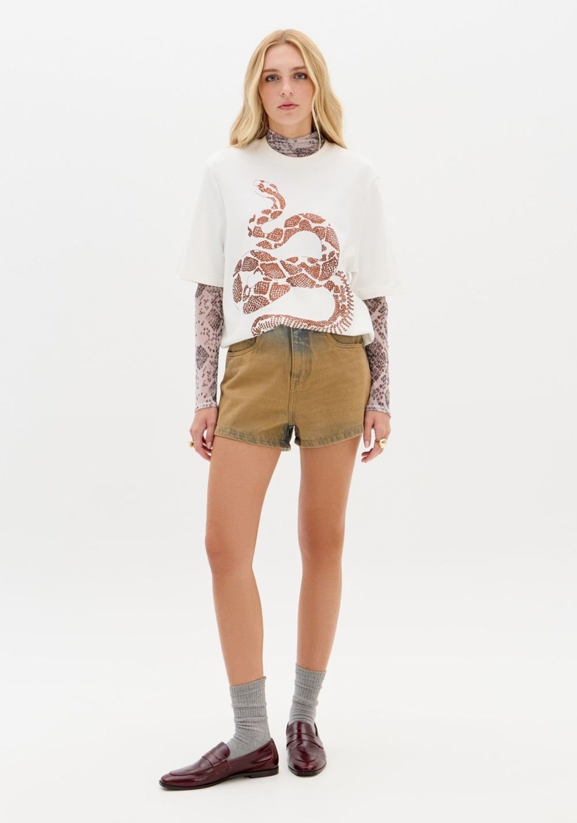 Short Jeans Relaxed Cintura Média My Favorite Things