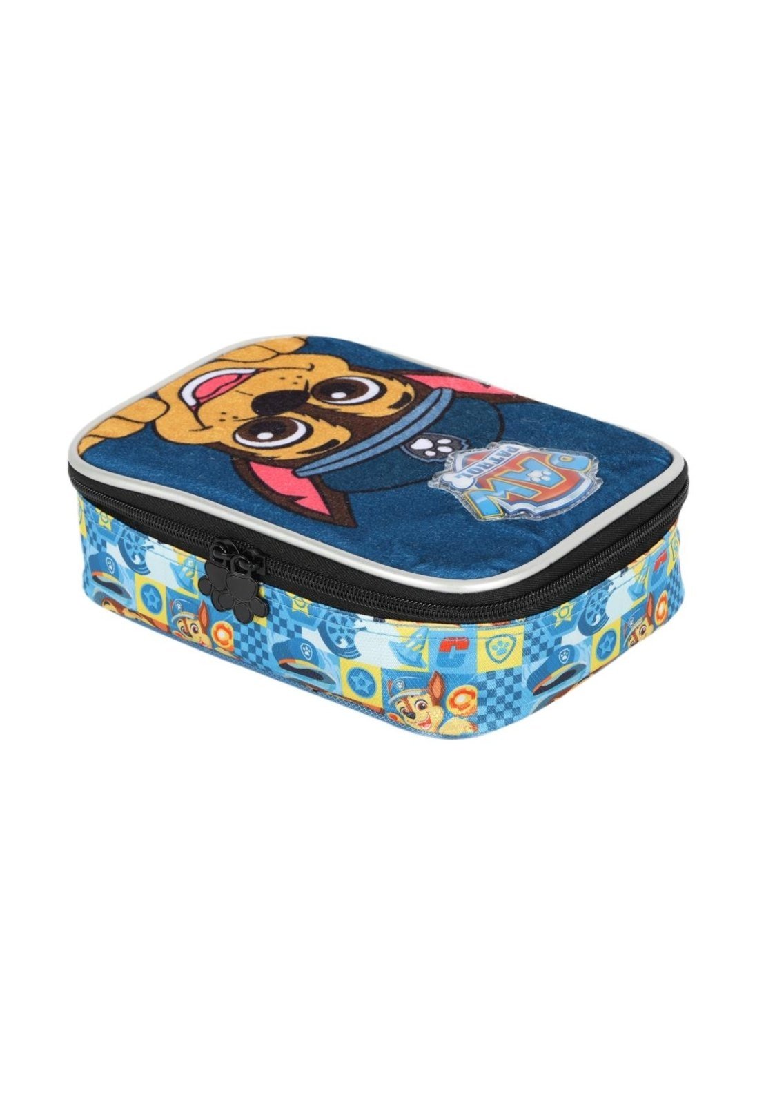 Infantil - Estojo Box M 100 canetas Pelúcia Patrulha Canina Vermelho