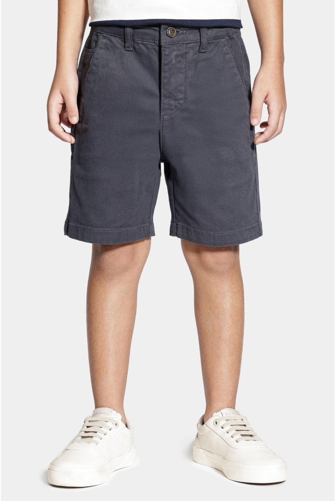Infantil – Bermuda Aramis Chino Algodão Color Sarjada Marinho