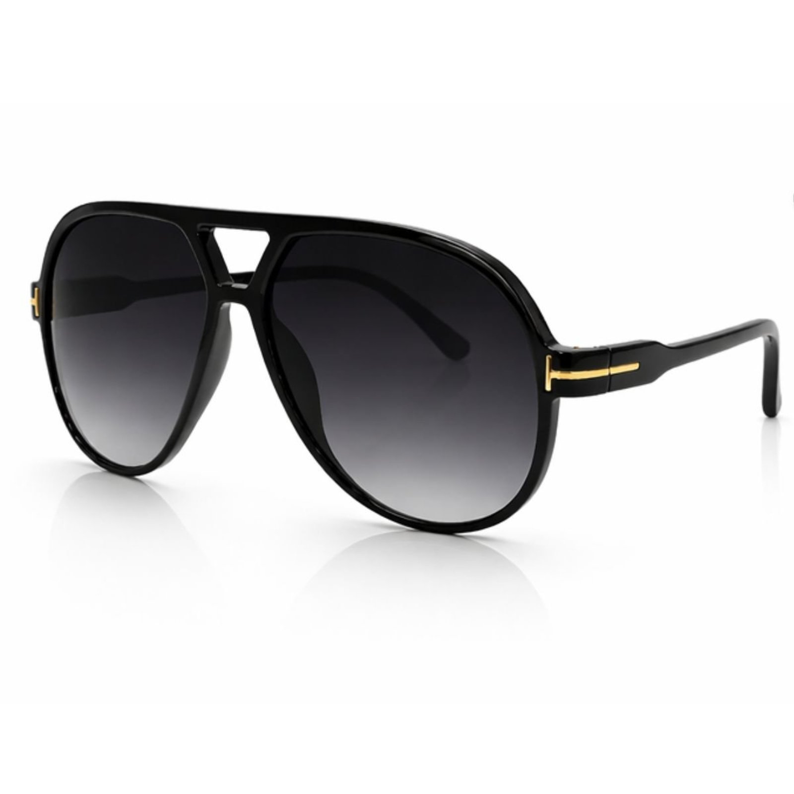 Óculos de Sol Oversized Premium Tendência Preto