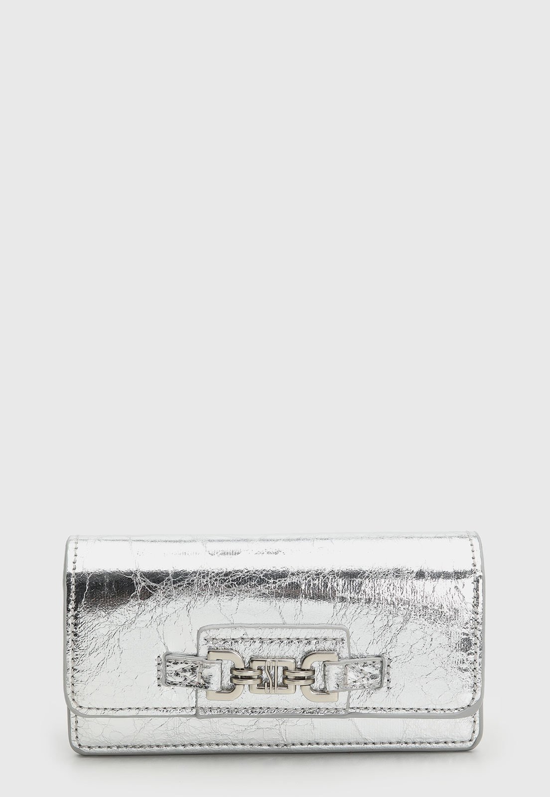 Bolsa Pequena Feminina Santa Lolla Metalizada Prata