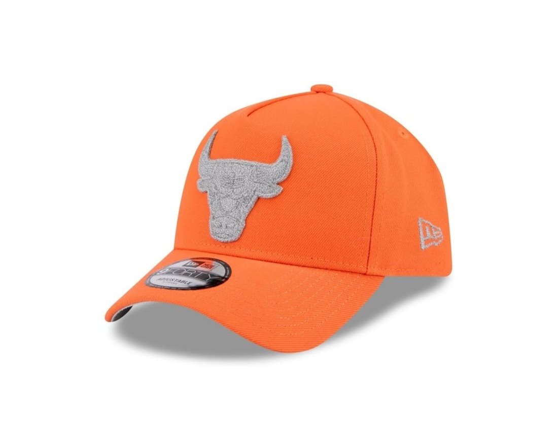 Bone New Era 9FORTY A-Frame Chicago Bulls NBA Laranja