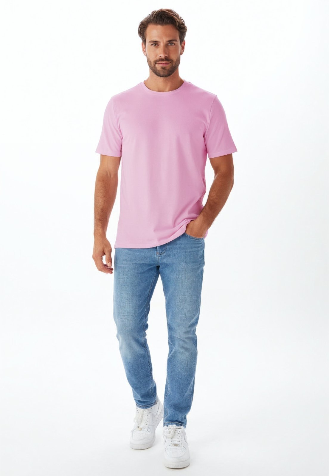 Camiseta Piquet Slim Traymon - Rosa