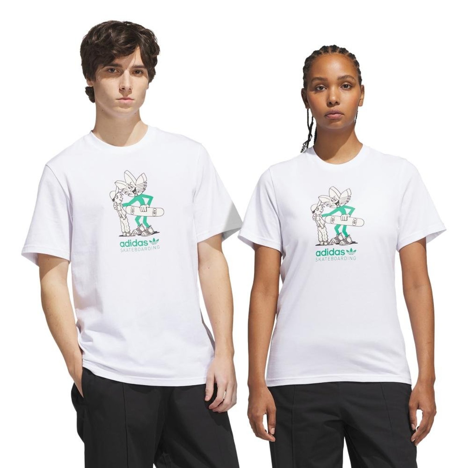 CAMISETA DE SKATE PUSH adidas Originals Branco