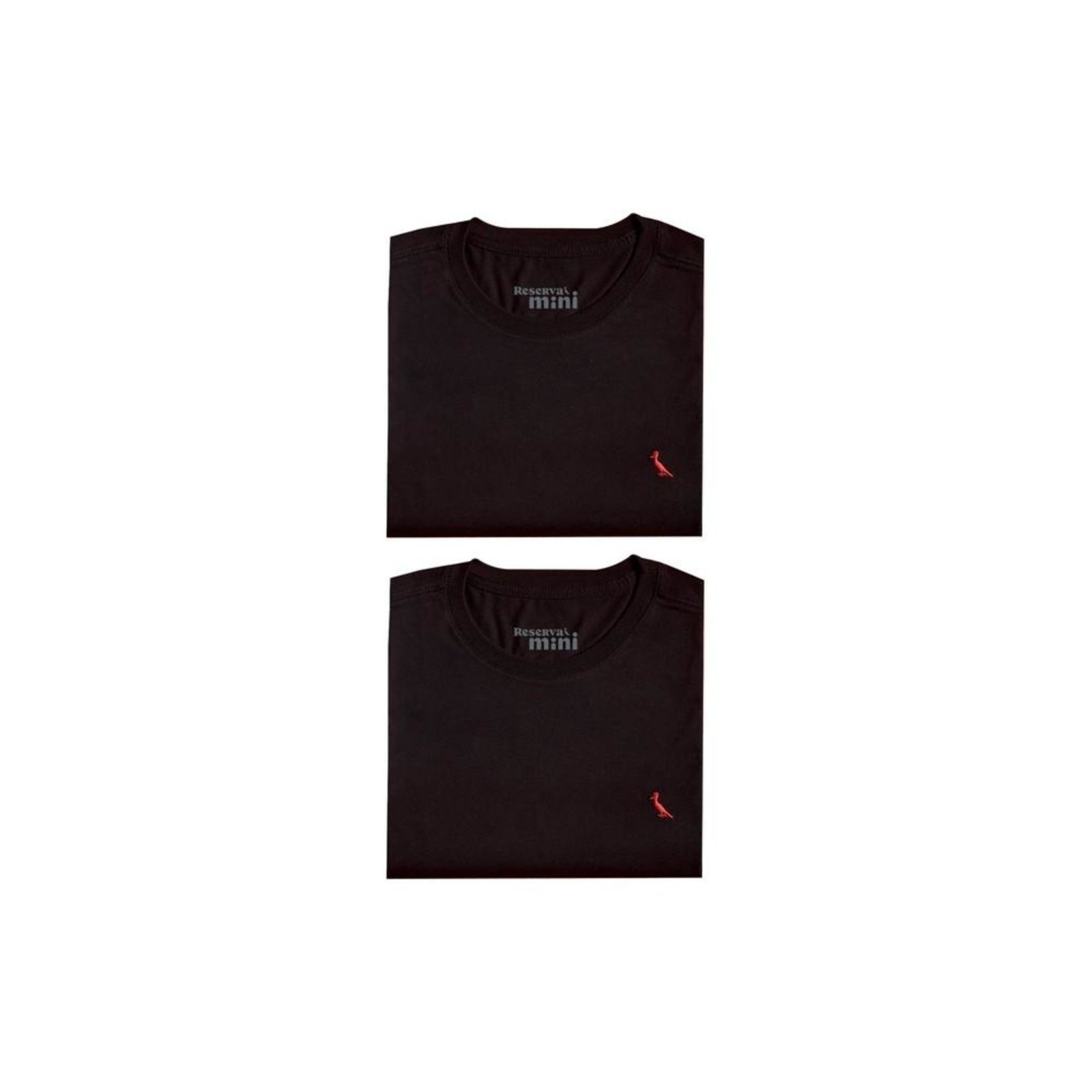 Infantil – Kit 2 Camisetas Brasa Pica Pau Bordado Reserva Mini Preto