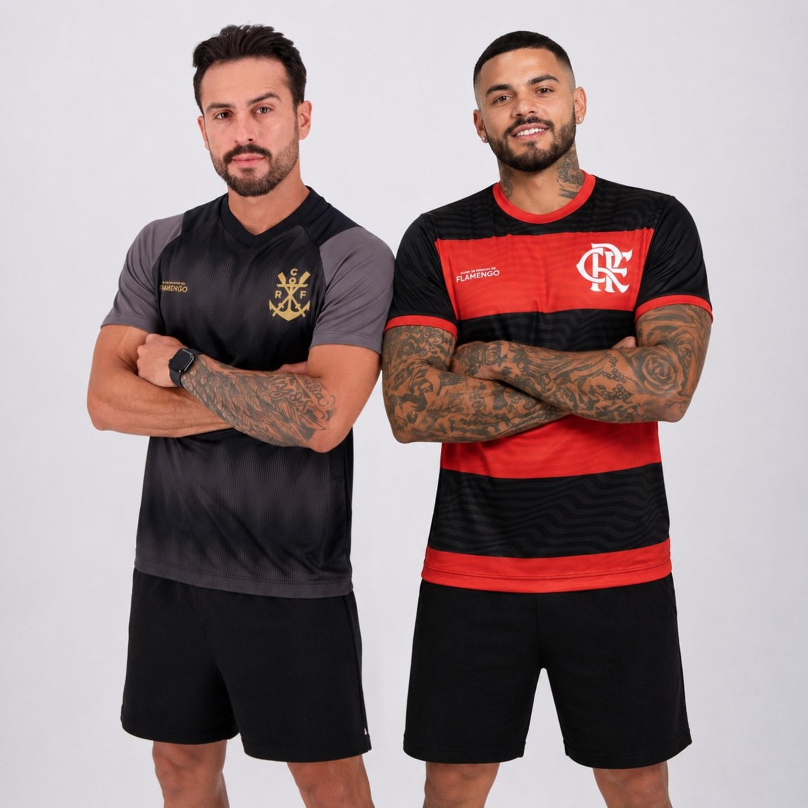 Kit 2 Camisas Flamengo Emoção e Energia Preto