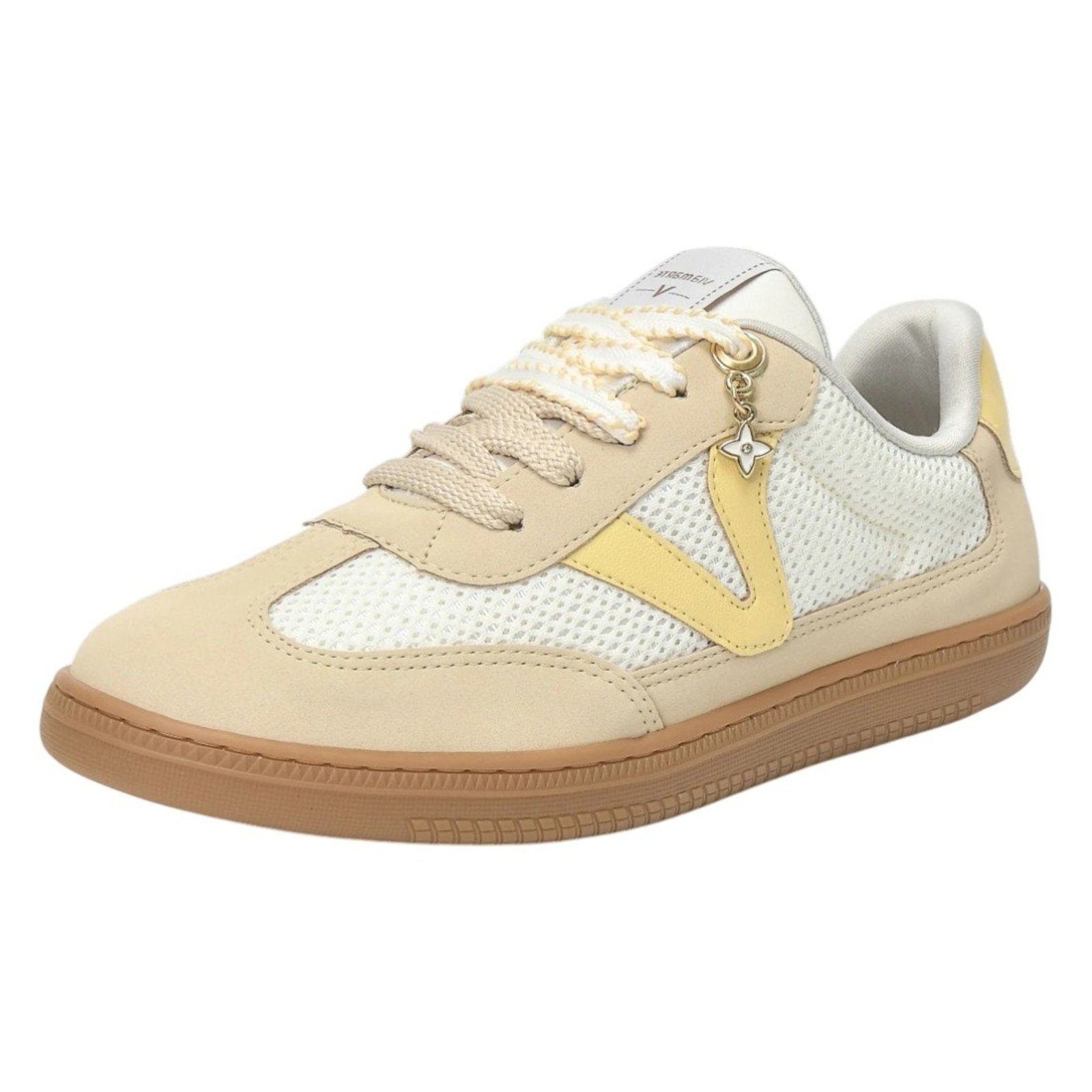 Tenis Feminino Retrô Cadarço Duplo Pingente Casual Via Marte