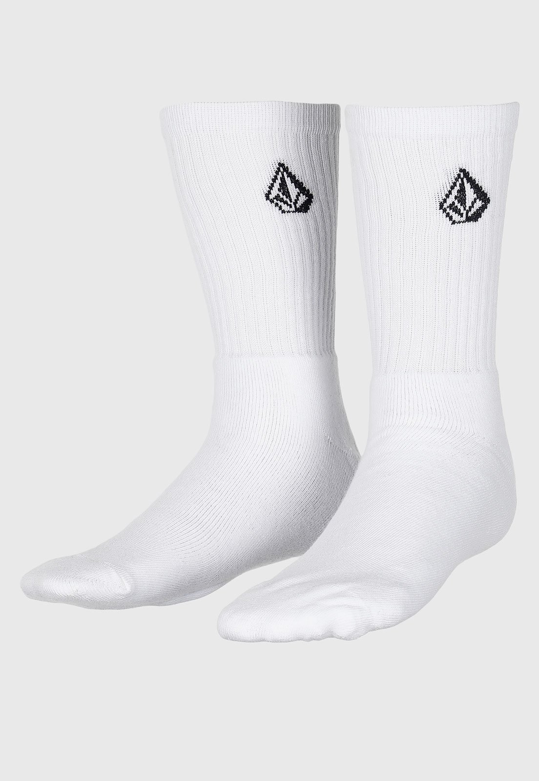 Meia Unissex Volcom Cano Médio Branca