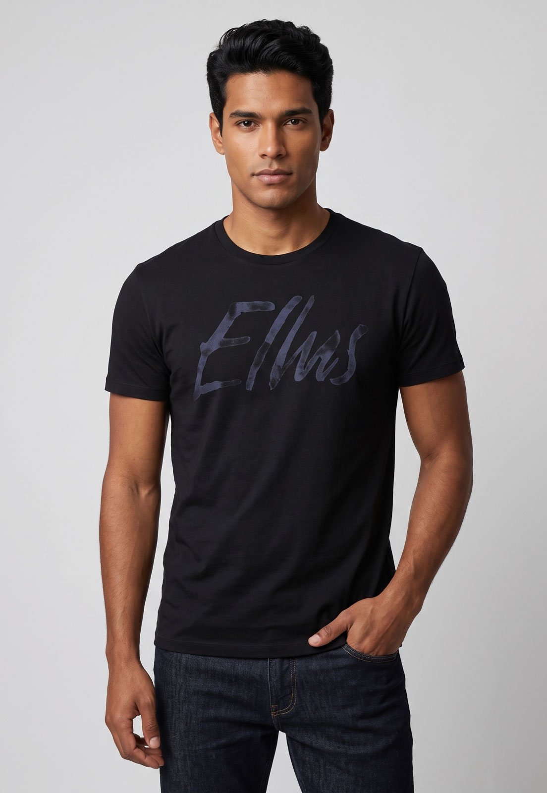 Camiseta Masculina Ellus Classic Algodão Preta