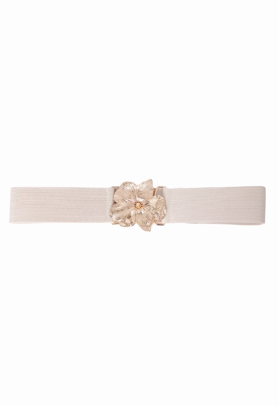 Cinto Cabanafree COM ELASTICO LARGO FLOR OFF WHITE