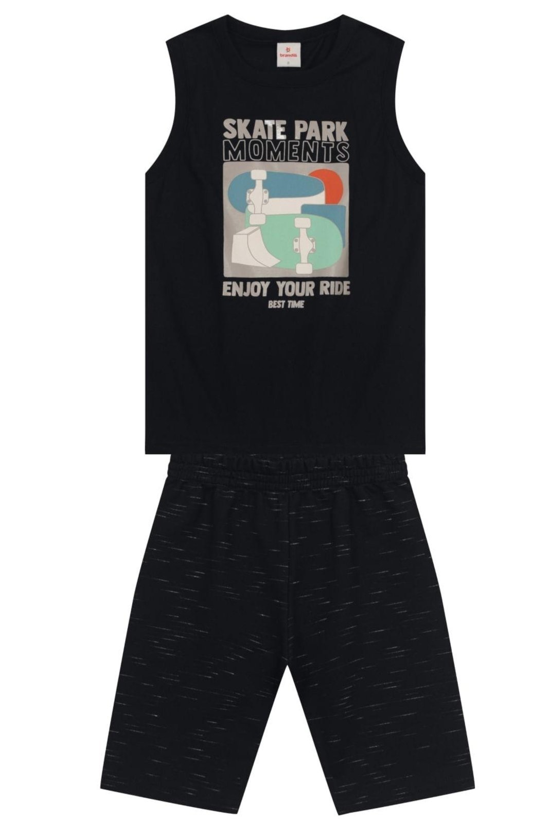 Infantil - Conjunto menino de skate em gel Brandili