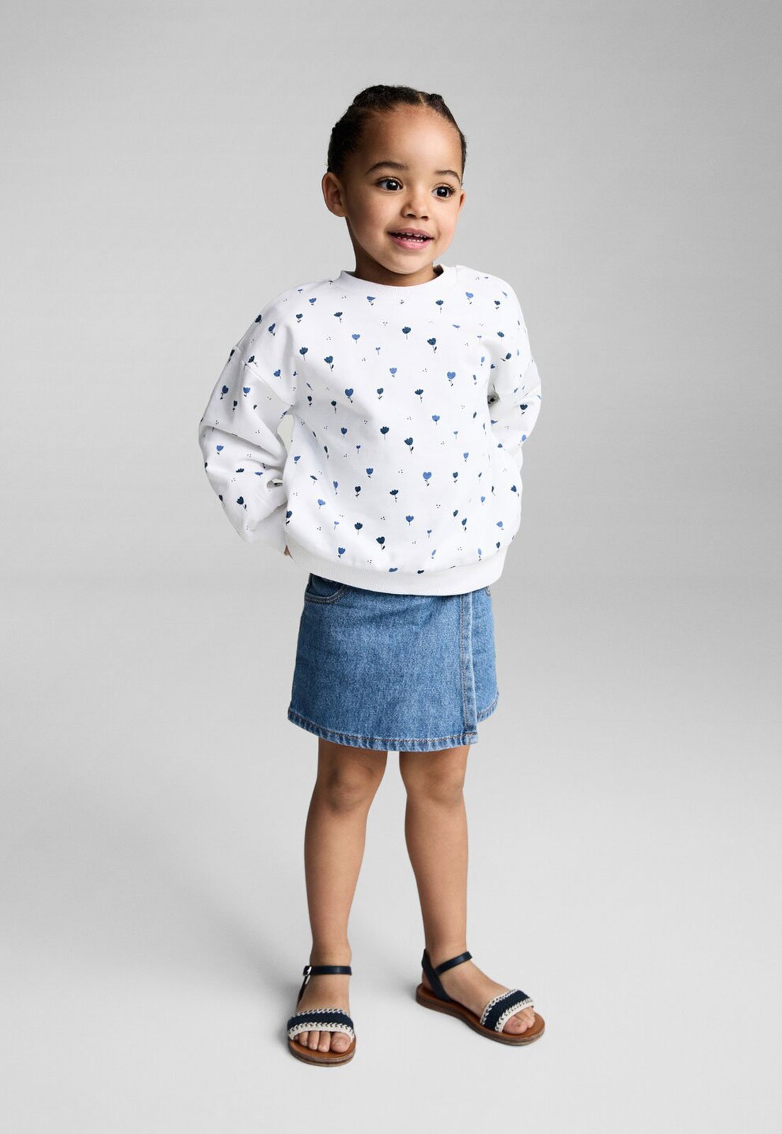 Blusa de Moletom MANGO Good Things Branca