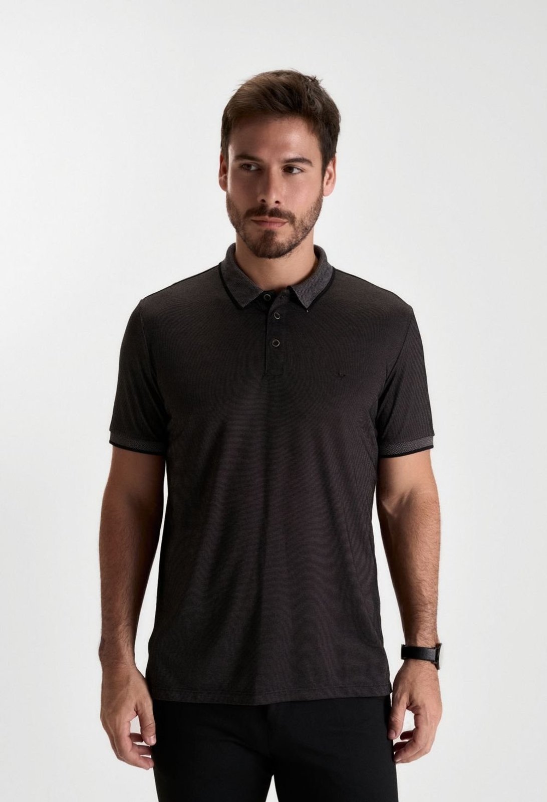 POLO DOCTHOS SLIM MANGA CURTA VISCOSE POLO DOCTHOS SLIM MANGA CURTA VISCOSE 101 PRETO CAPIONE P
