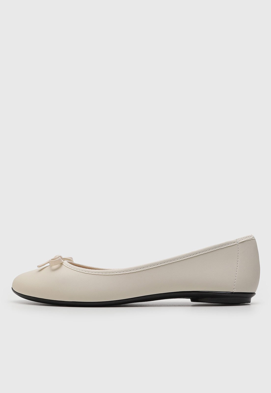 Vista 2 Sapatilha Feminina Moleca Laço Off White off-white white MOLECA off-white white