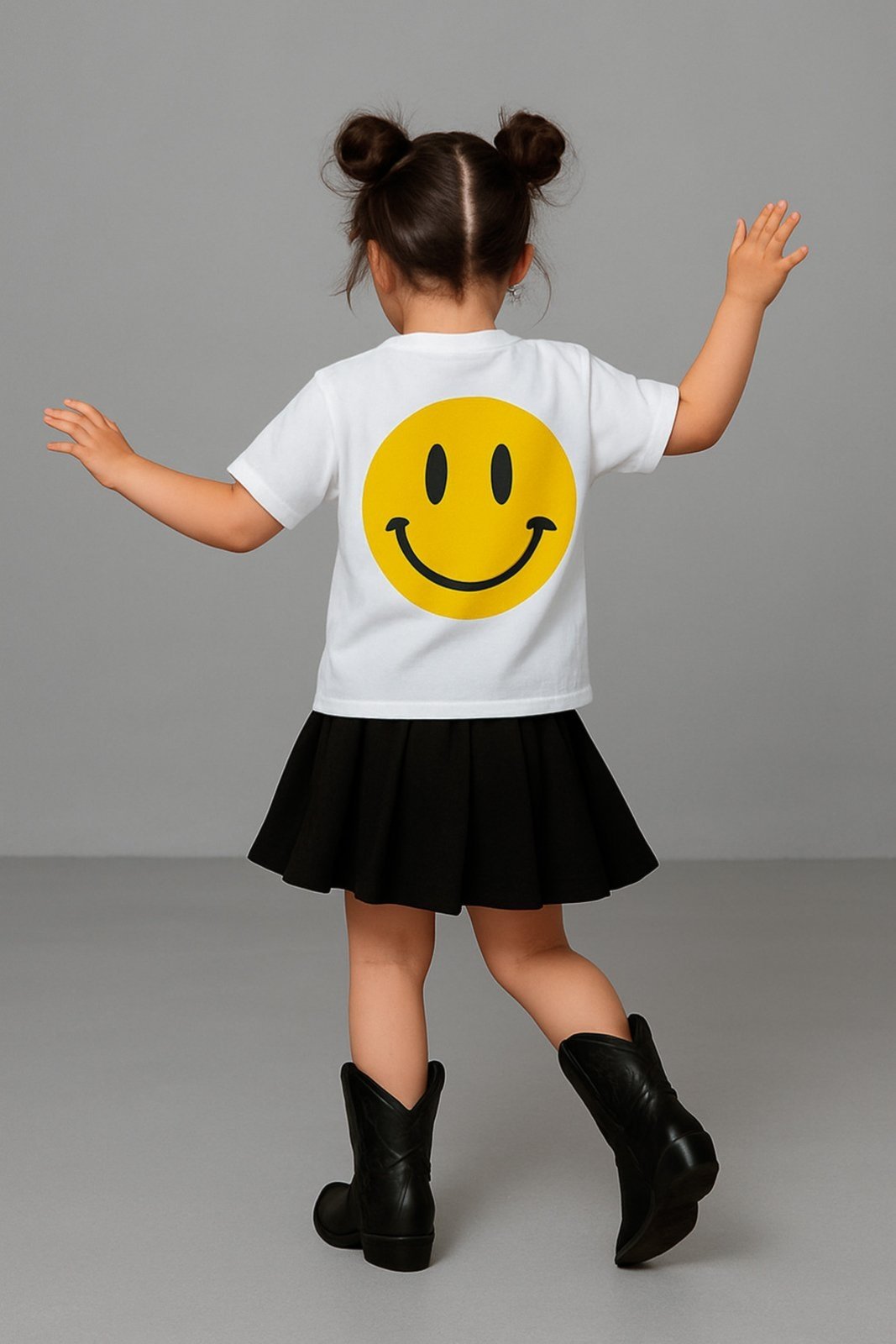 Infantil - T-Shirt Branca Com Smile Costa marinaegabriella