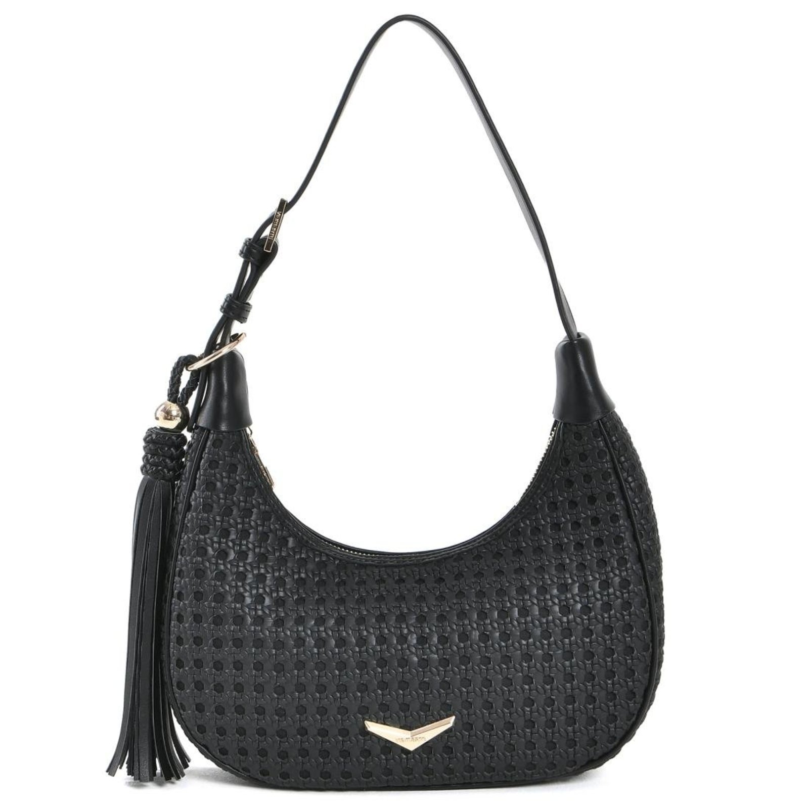 Bolsa Shoulder Via Marte Tassel Feminina Preto