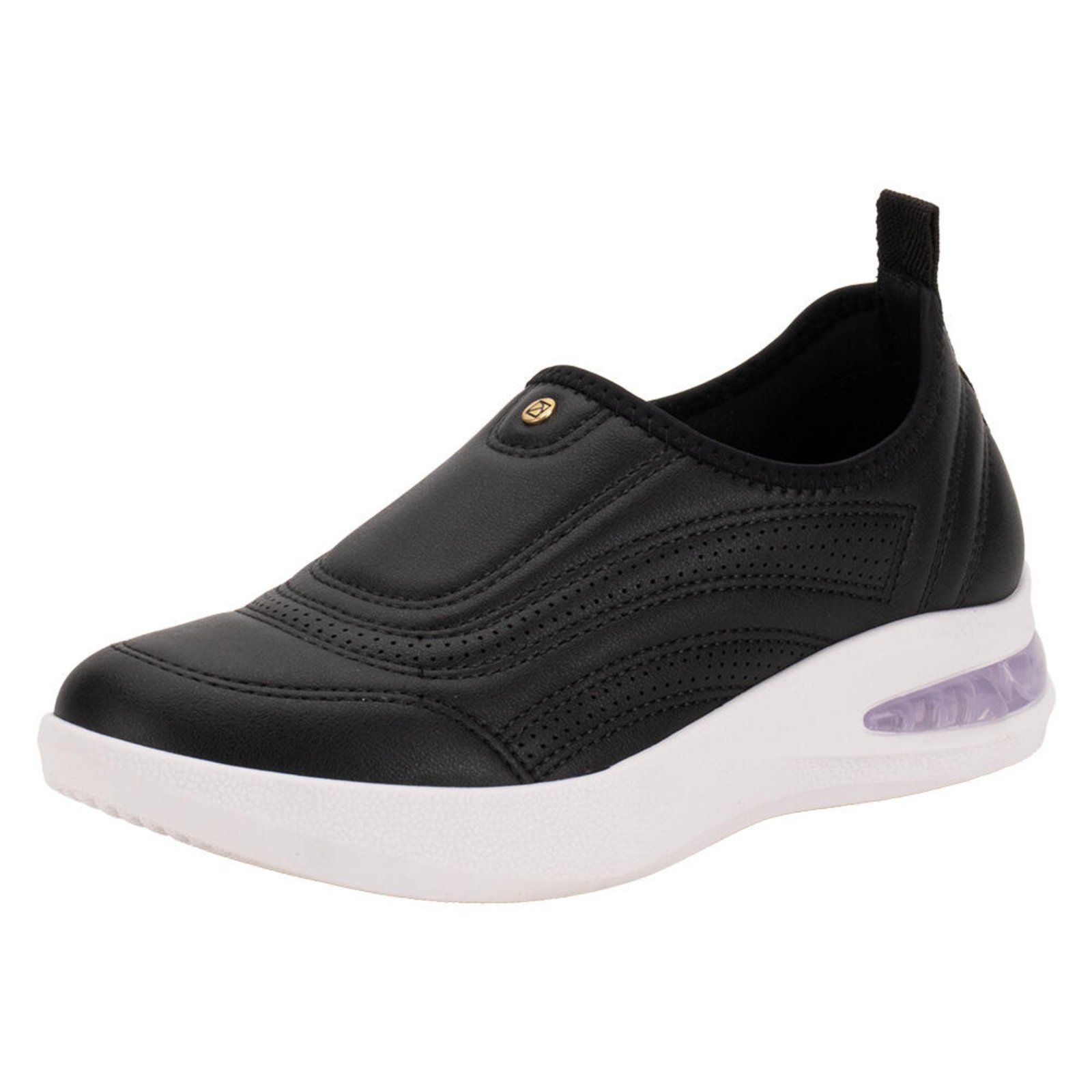 Tênis Feminino Slip On Softstep Piccadilly 940002 0089400 Preto