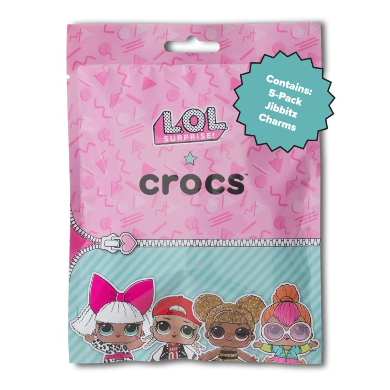 Infantil – Jibbitz™ l.o.l. surprise pack iii com 5 peças sortido unico Branco