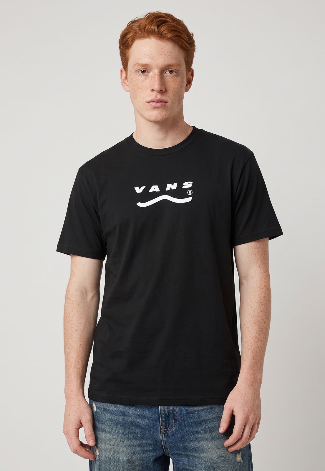 Camiseta Masculina Vans Logo Preta