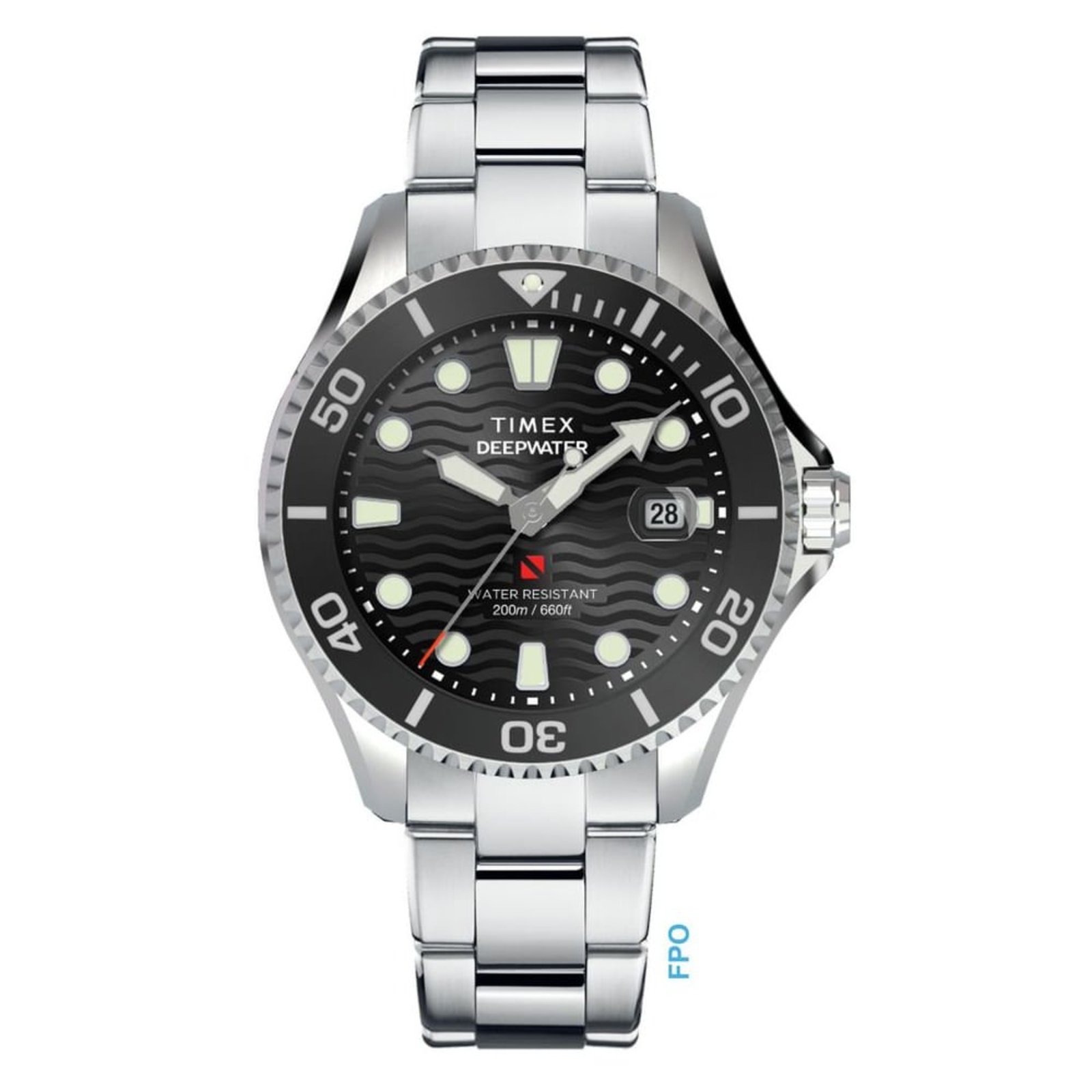 Relógio Masculino Timex Deepwater Meridian Prata TW2W82000 Timex