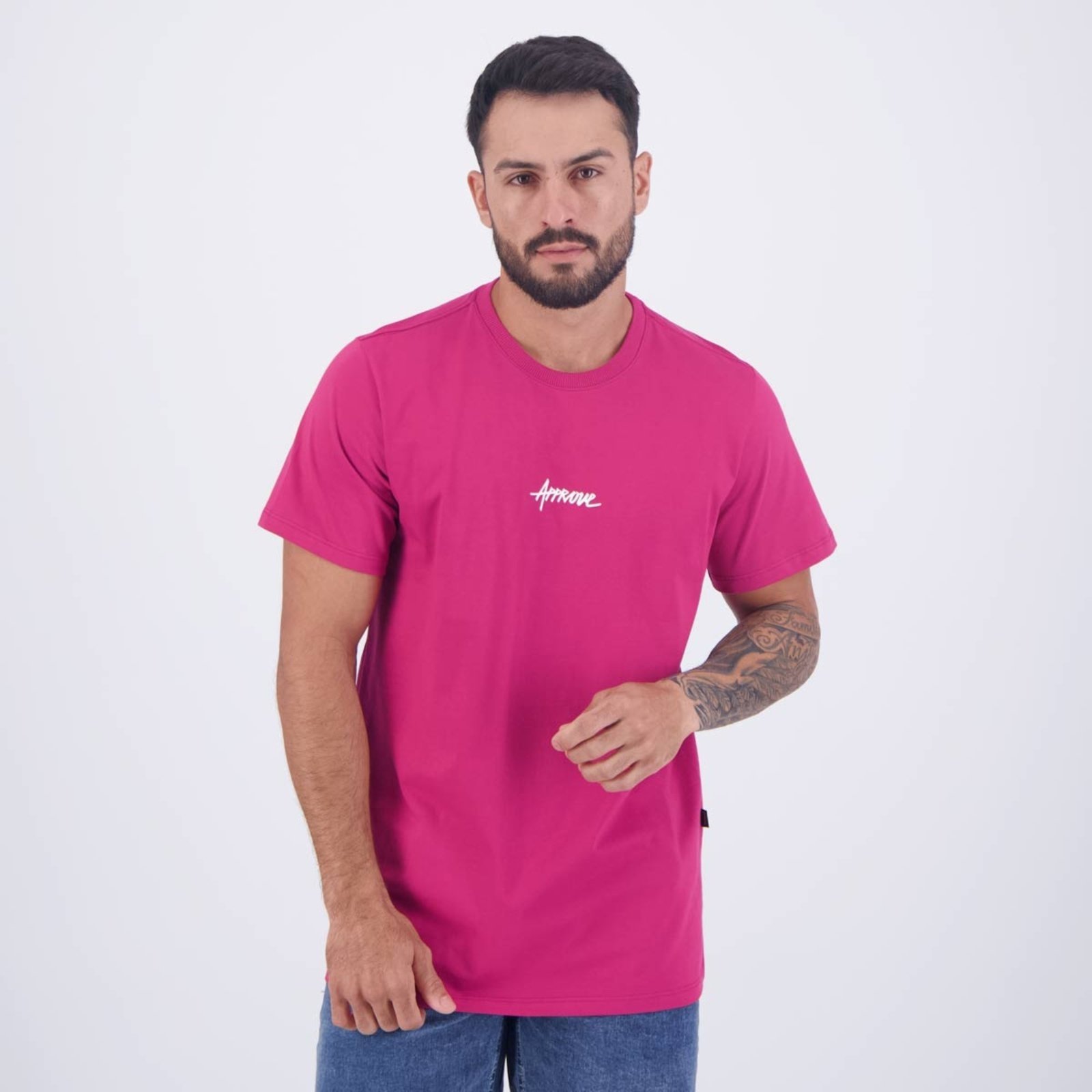 Vista 2 Camiseta Approve Skull And Bones vermelho Approve vermelho