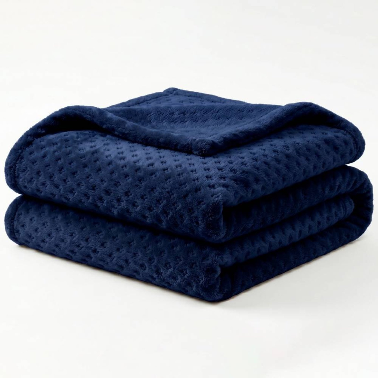 Manta Queen Casa Modelo Enxovais Flan Soft Texturizada Marinho 260g/m² - 1 PEÇA