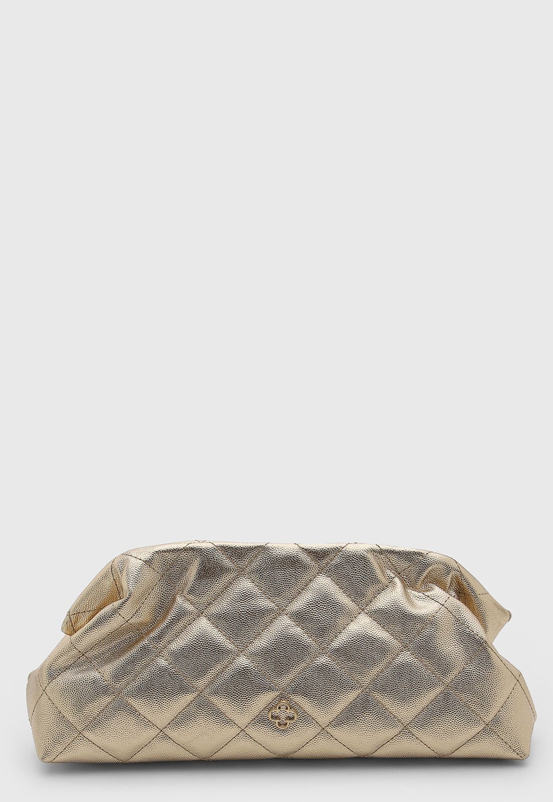 Bolsa Feminina Capodarte Couro Matelassê Dourada