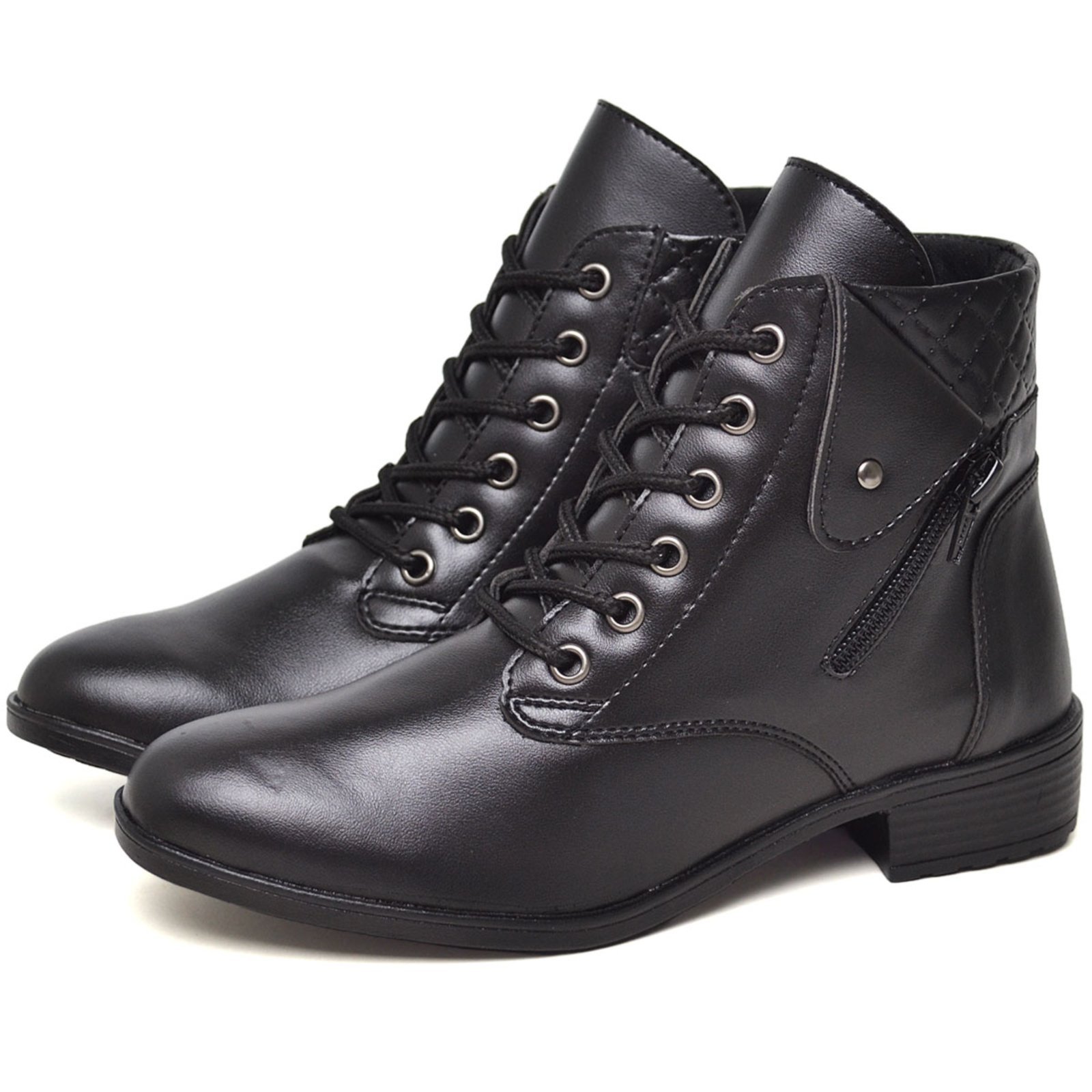 Bota Coturno Feminino Cano Curto DUBUY 201FG Preto
