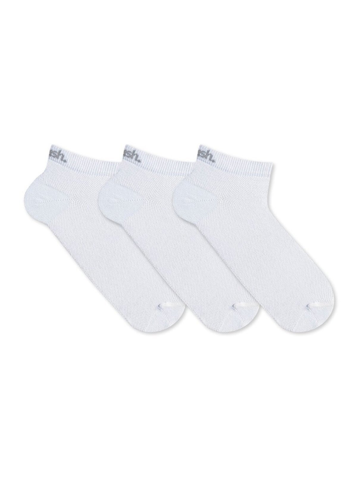 Kit com 3 Meias Cano Curto Mash 205.02 Branco
