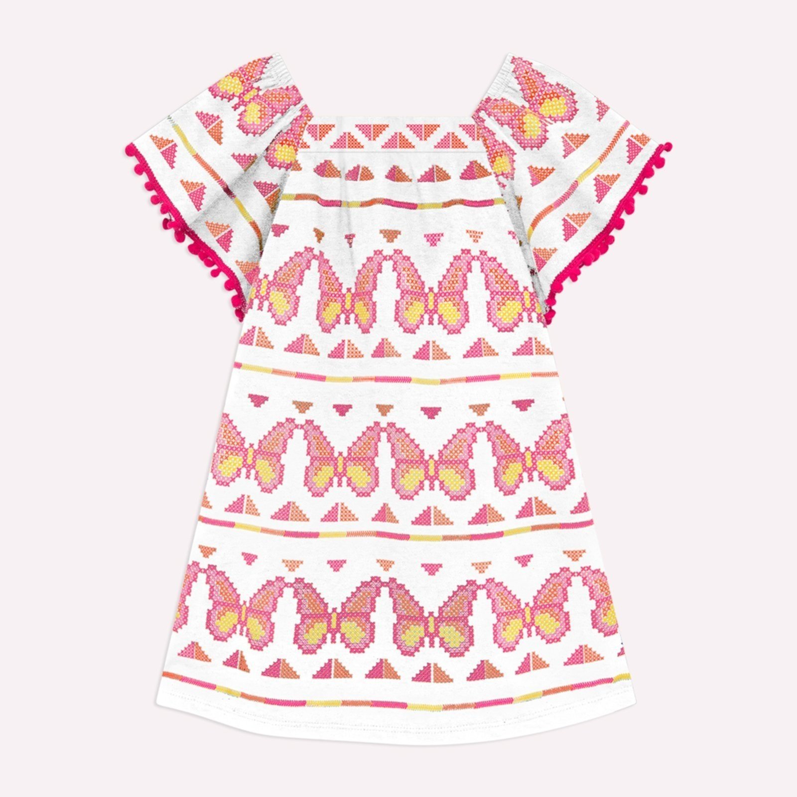 Infantil - Vestido Menina Borboletas Nanai