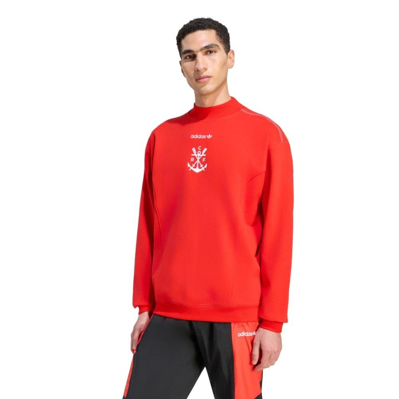 Moletom EQT CR Flamengo adidas Performance Vermelho