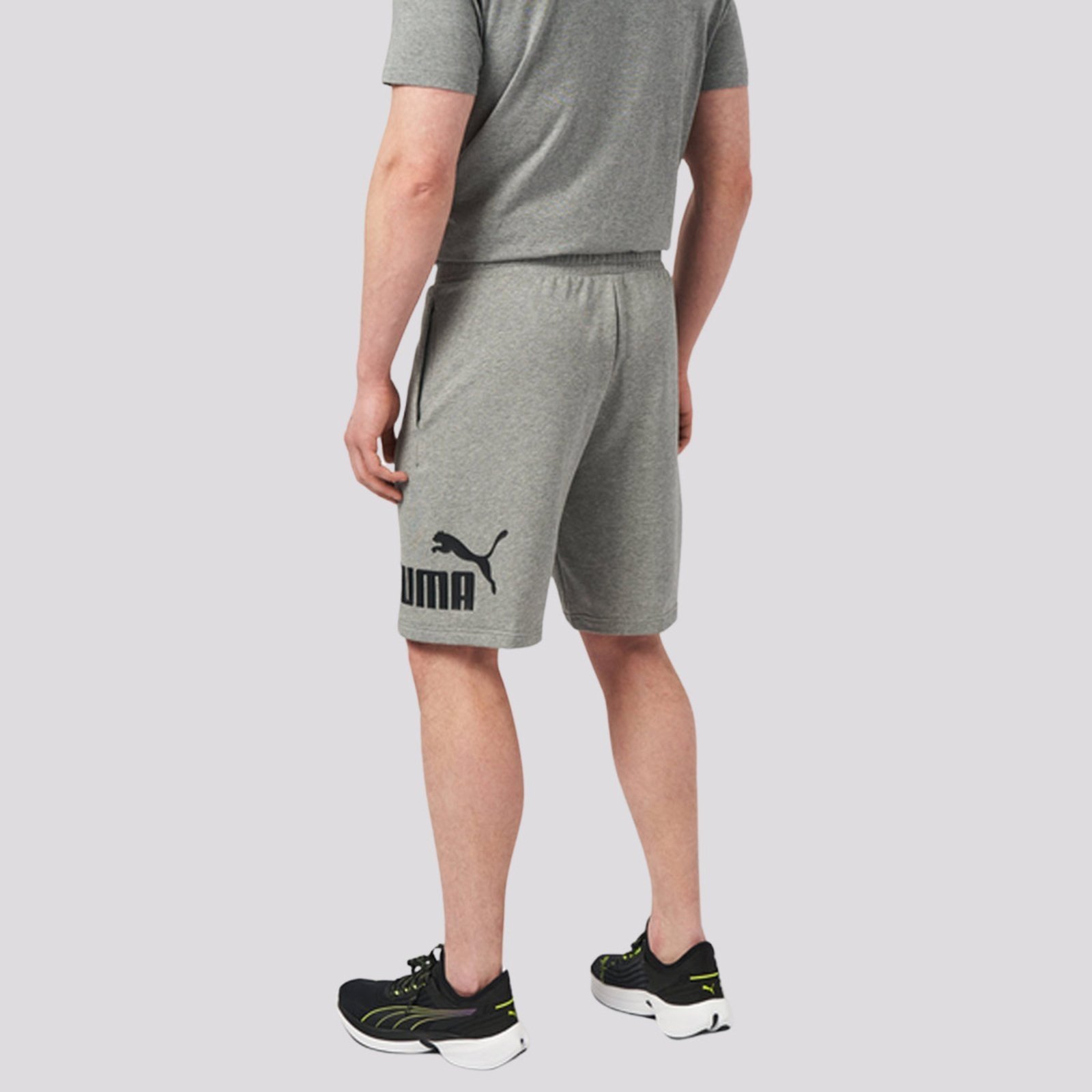 Vista 3 Bermuda Puma ESS Big NO. 1 Logo cinza Puma cinza