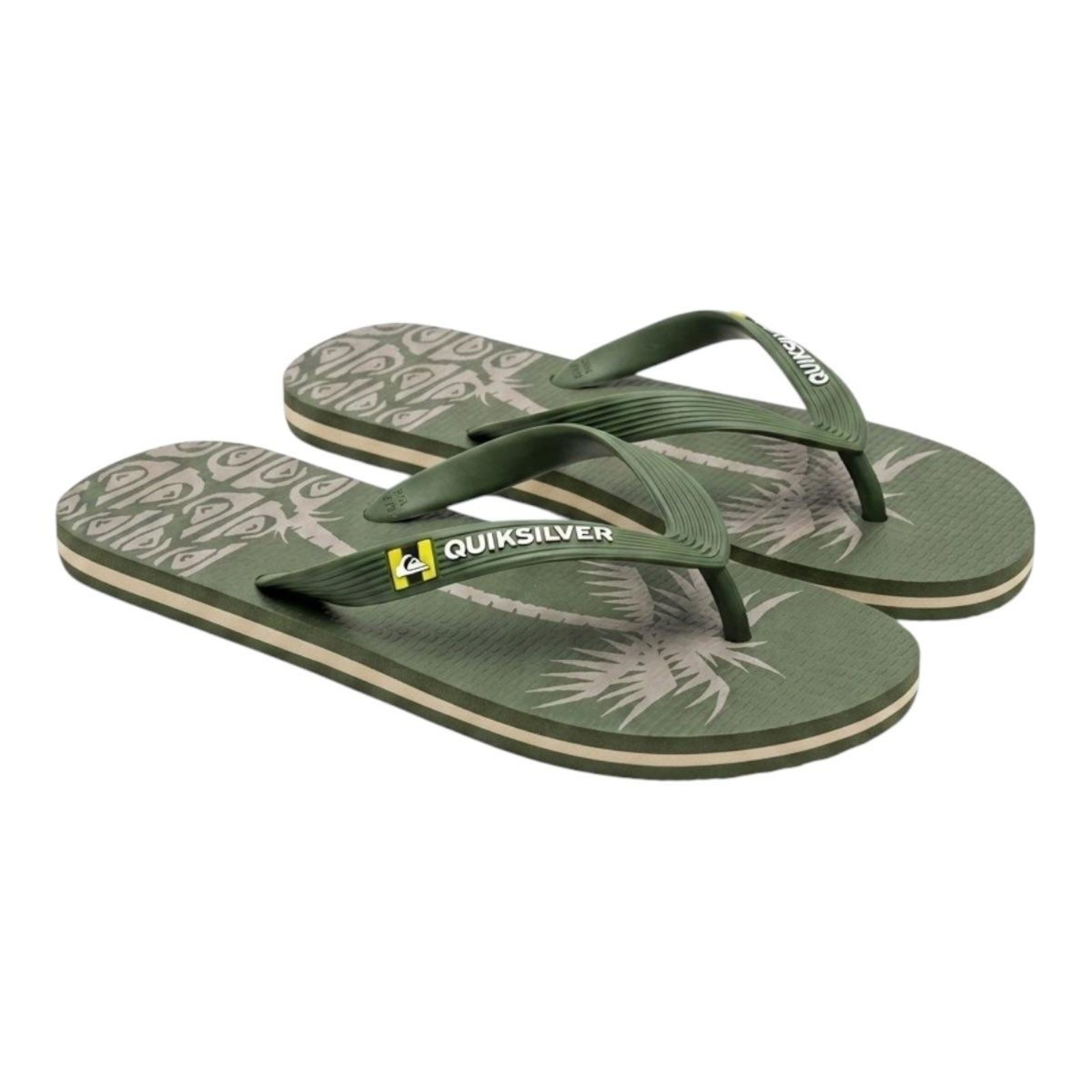 Chinelo Molokai Palms Verde Militar- Quiksilver - Verde Militar