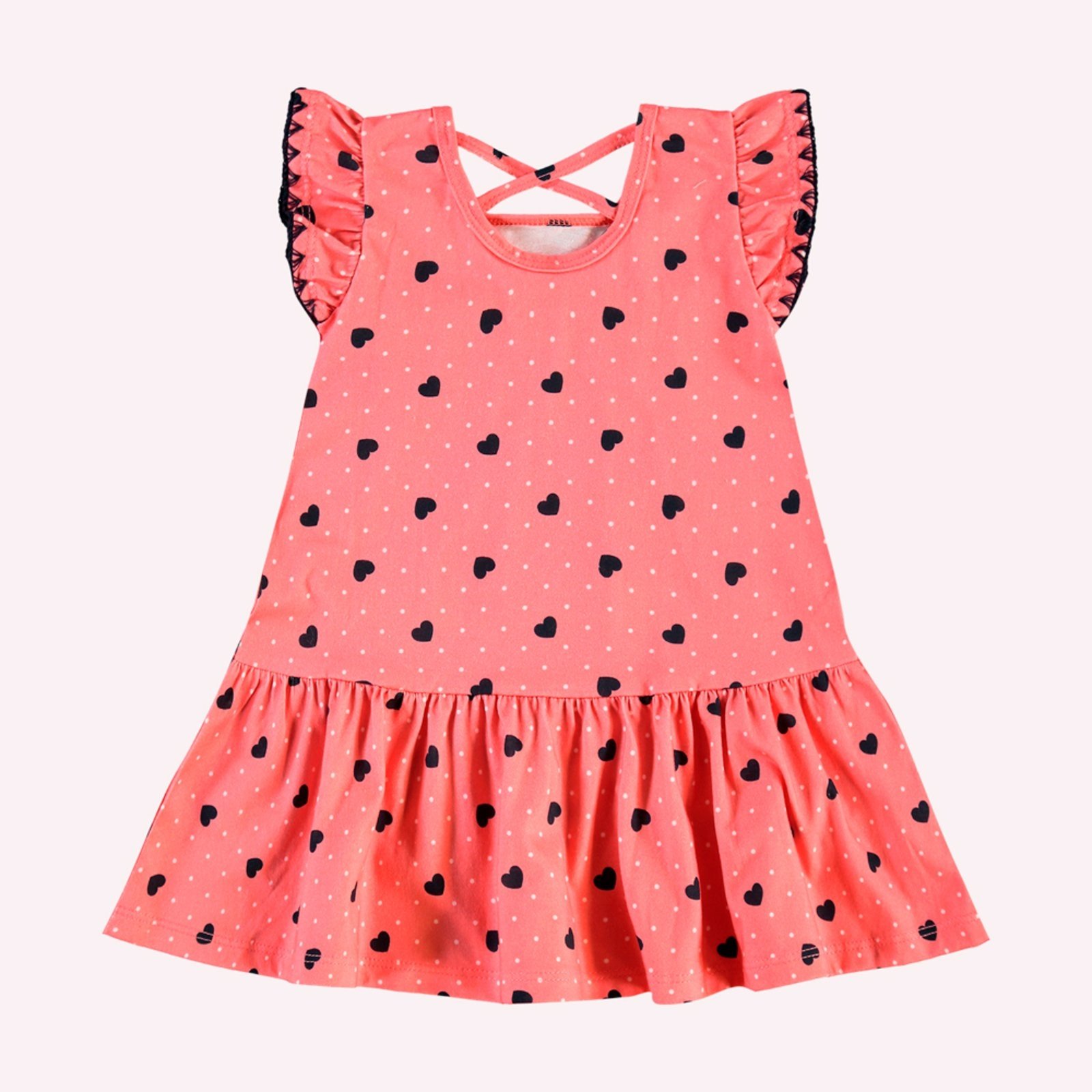 Vista 2 Infantil - Vestido Menina Corções Kyly rosa