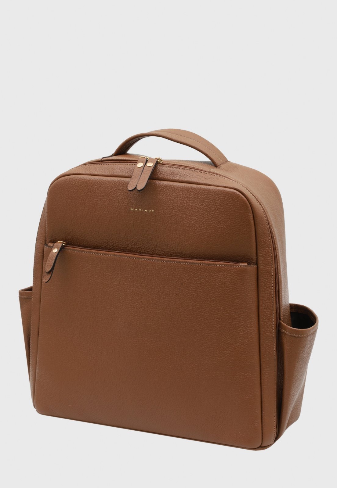 Mochila Maternidade Couro Mariart Mandacaru Camel