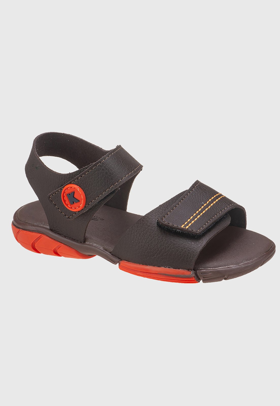 Infantil – Sandália Papete Masculina Básica Marrom tep